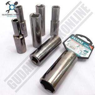 SABILULUNGAN Kunci Sock Socket 1/2" TOTAL 8 10 12 14 16 21 24 mm / Mata Kunci Sok PANJANG - DEEP Sho