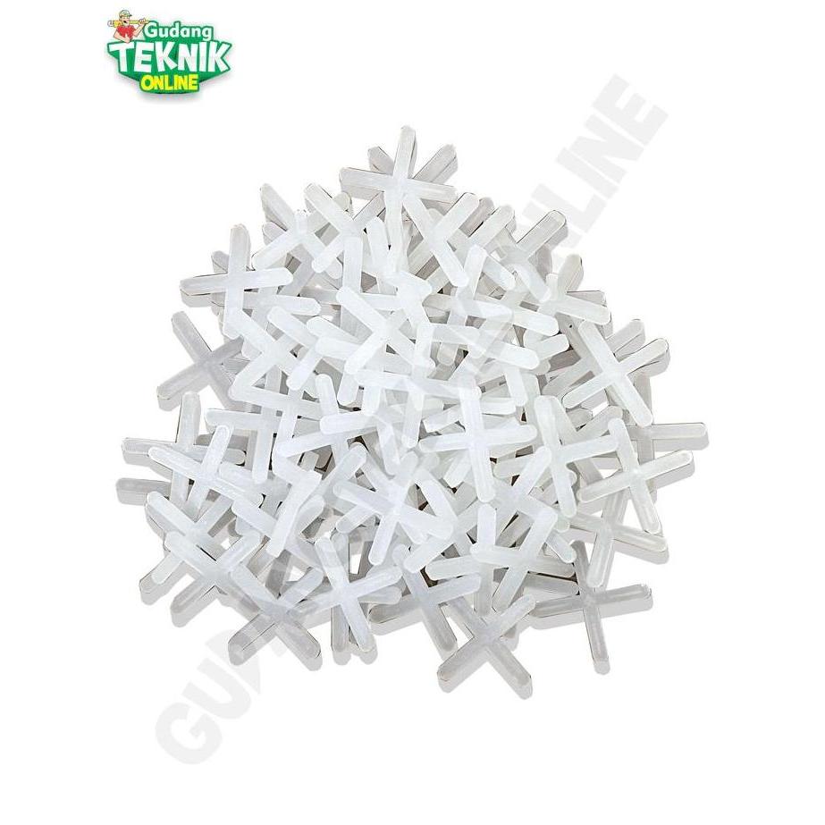 PAPANDAYAN ( CROSS PUTIH ALDO ) Alat Perata NAT Keramik Silang Cross 1.0mm 1.5mm 2.0mm 2.5mm 3.0mm A