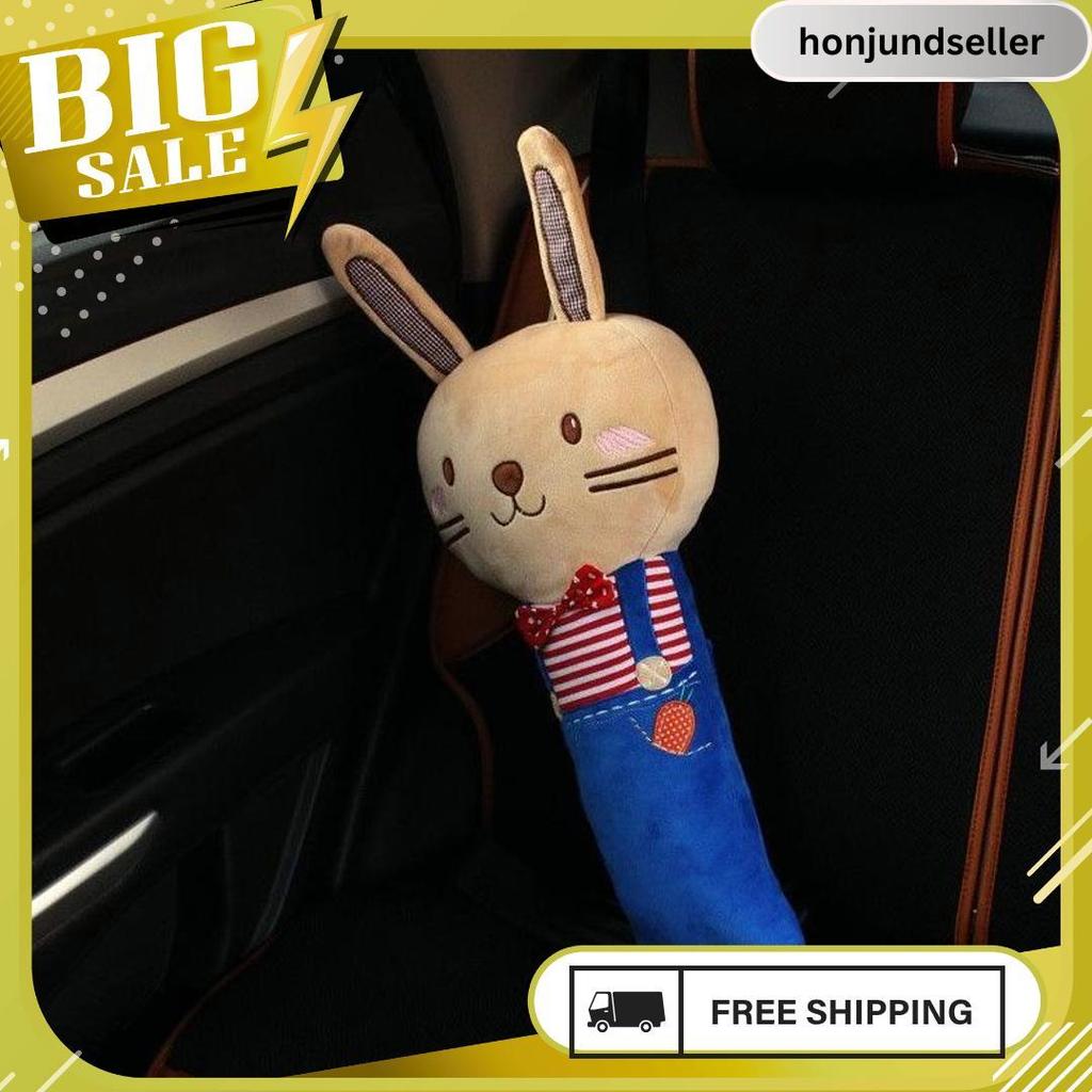 Boneka Seat Belt Bantal Guling Seatbelt Sabuk Pengaman Rabbit Fox Lion Bear Wortel Carrot Lucu Unik 6.6