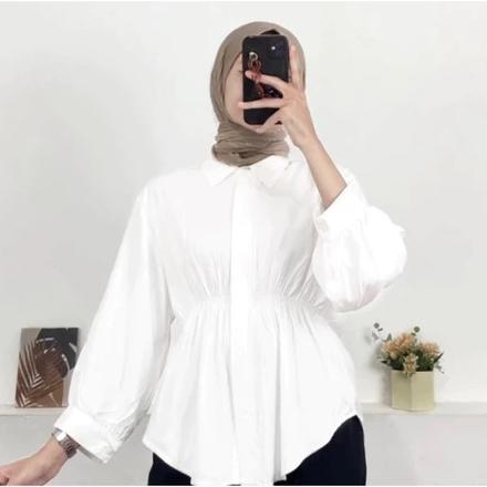 BIG PROMO AIKO SHIRT BLOUSE/ KEMEJA KERUT WANITA AIKO SHIRT BLOUSE/KEMEJA REMAJA KEKINIAN