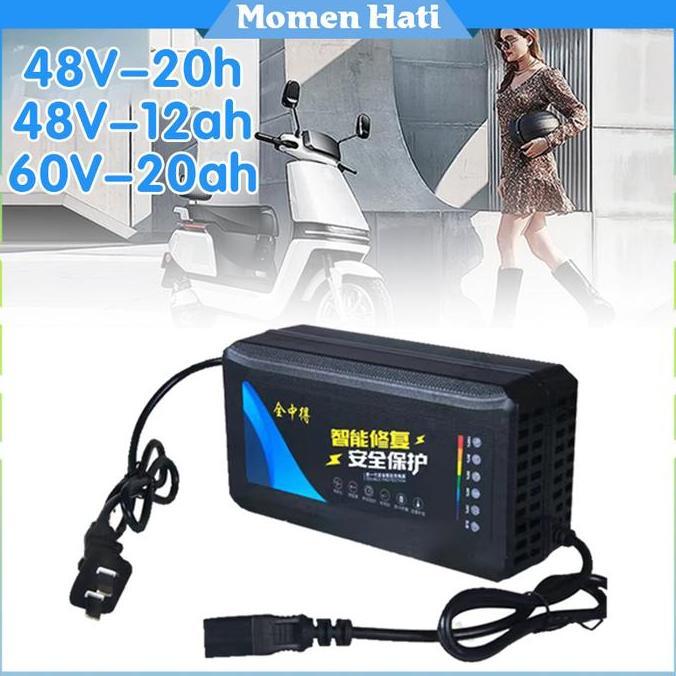 MIOSHINOCHE Charger Sepeda Listrik Charger Sepedah Listrik 48v 12ah 20ah 60v 20ah