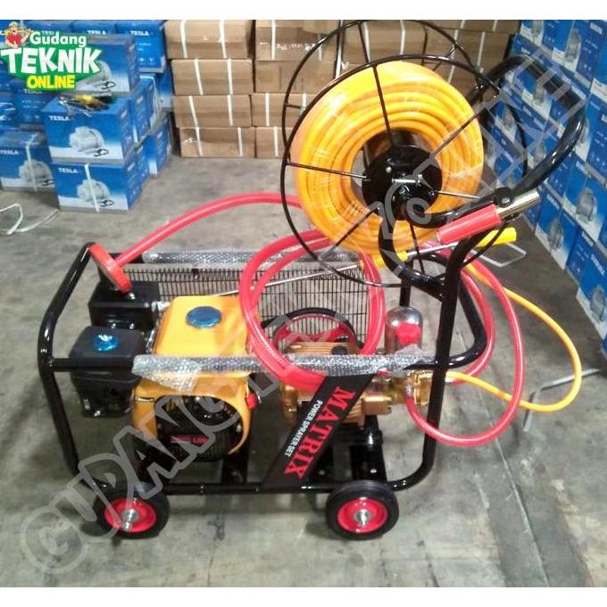 KEZHINES Mesin Power Sprayer Jet Cleaner MATRIX SET SELANG MPS-22E MPS-30E RODA 4TAK BENSIN / Mesin 