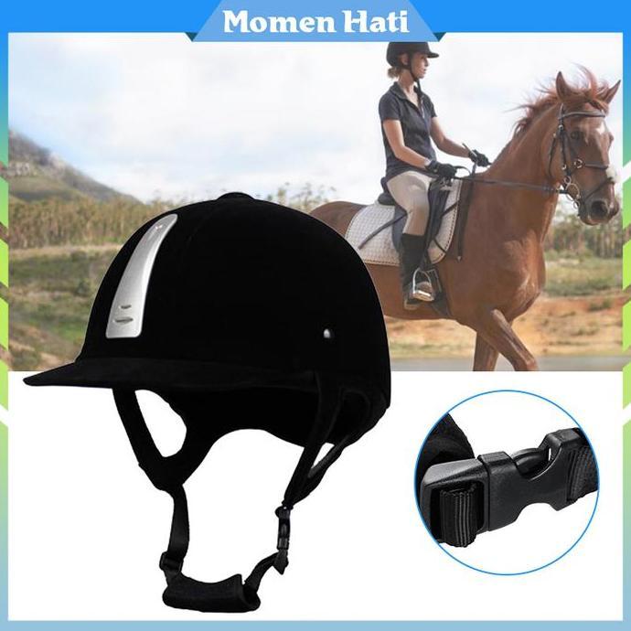 SIMATEKNO Equestrian Helmet Bahan ABS + Velour / Berkuda Melindungi Helmet