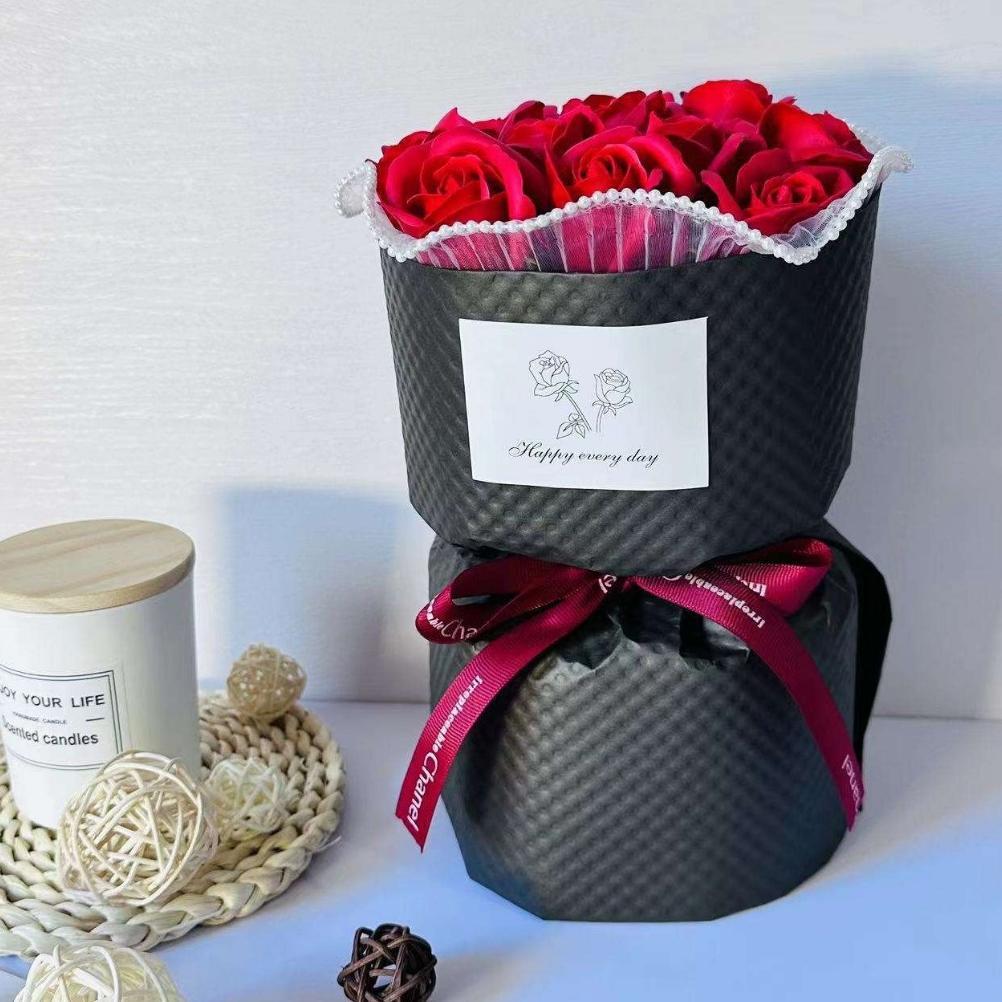 Um57 Kado Bucket Bunga Mawar Artificial Ulang Tahun Valentine Jumbo Pernikahan Wisuda Cewek Perempua
