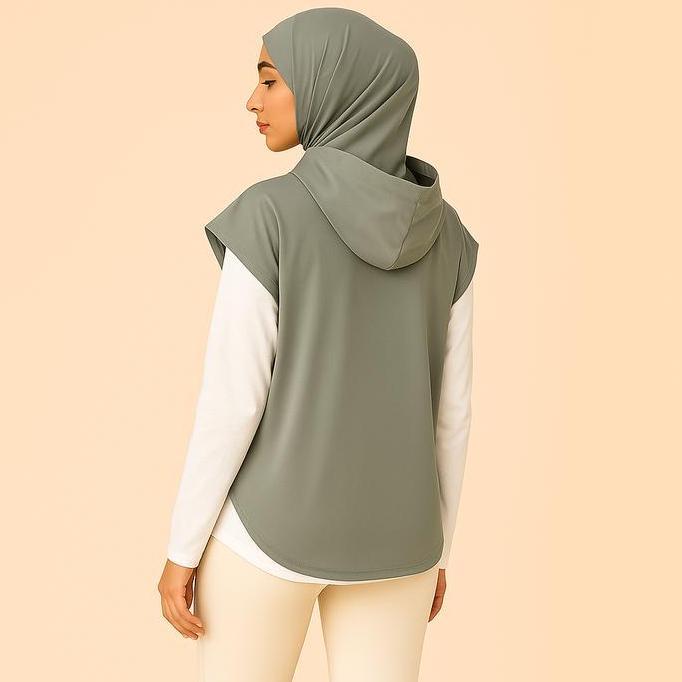 Rompi olahraga wanita CX023 baju olahraga muslim hijab freindly pakaian olahraga PG