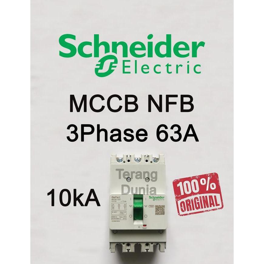 Mccb Schneider 63A Nfb Schneider 63A Ezc100F3063 Gopact Mccb 3P 63A Terbaik