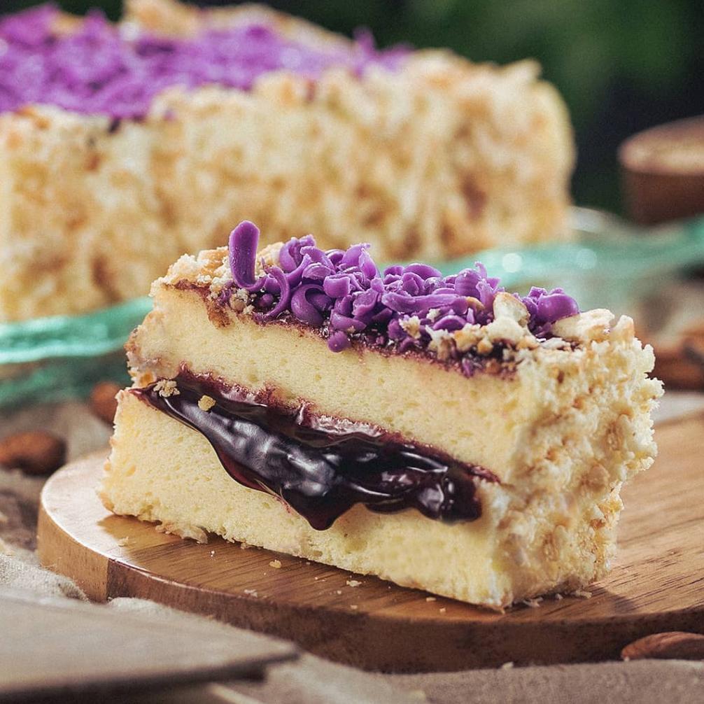 Bogor Raincake - Raincake Cheese Blueberry - Cheesecake Pum dengan Selai Blueberry Termurah