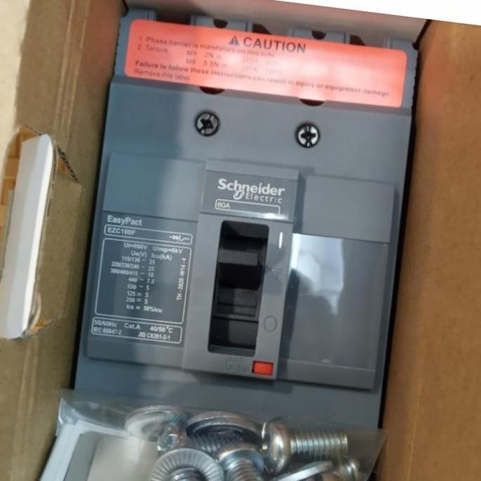 Mccb Ezc100F 3P 10Ka 380/415Vac Schneider 15 S/D 100A Ready