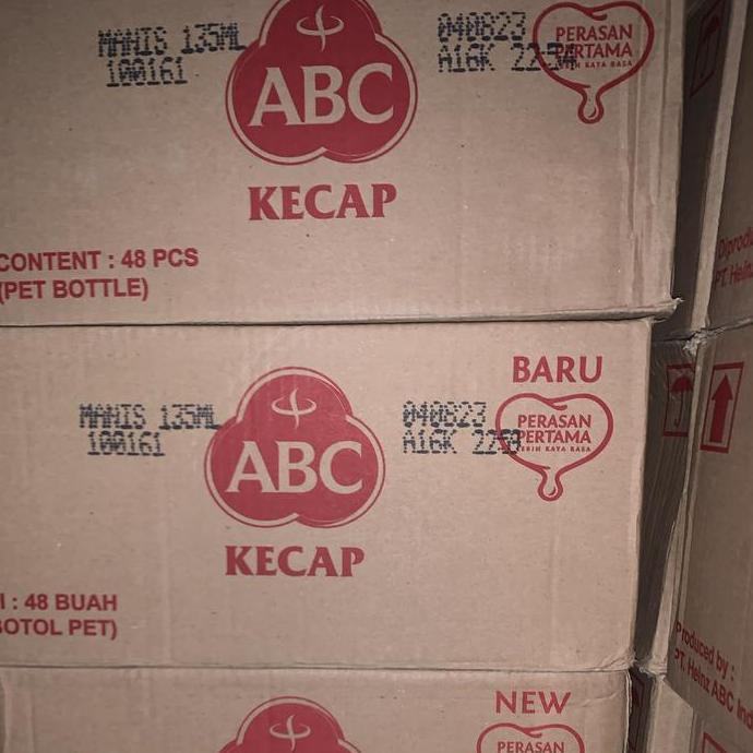 Kecap Manis ABC 135ml 1 Dus isi 48 botol SM