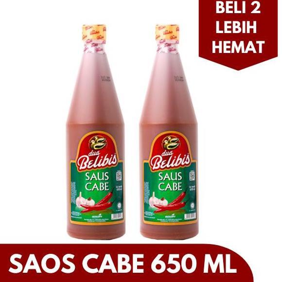 DUA BELIBIS [2 LEBIH HEMAT] SAOS CABE 650 ML DUA BELIBIS KS
