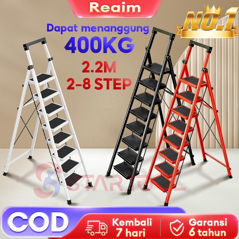 Reaim Tangga Tangga Lipat Multifungsi Lipat Tangga Besi  Household Ladder Tangga Rumah Tangga minima
