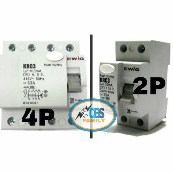 Elcb 4Pole 63Ampere 100Maewig Terbaru