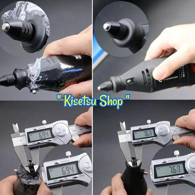 Kokok- Keyless Chuck / Kepala Bor Keyless Bor Mini Drill Grinder Universal
