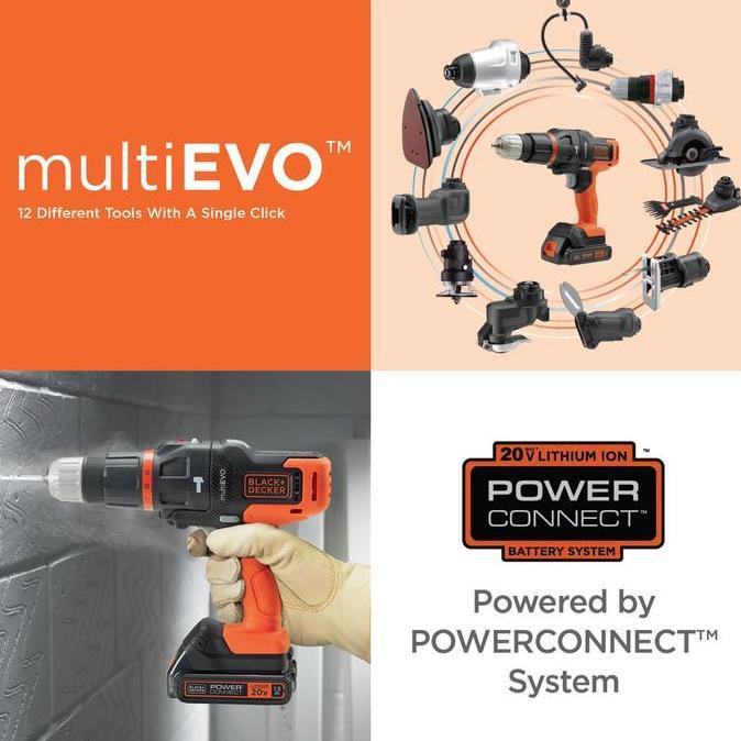 Kokok- Black+Decker Multi Evo 6 Heads Kit (Evo185K6-B1)