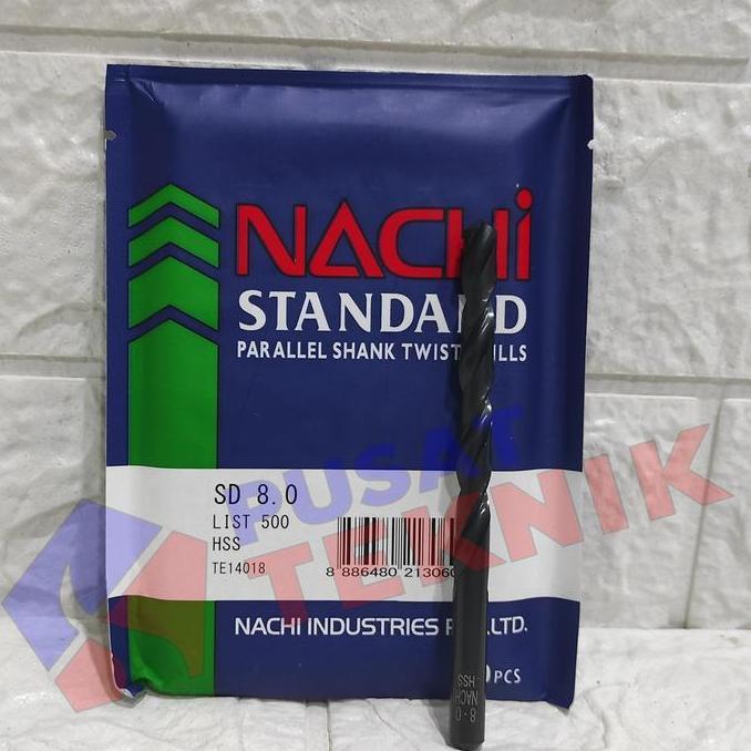 Kokok- Nachi 8Mm / Mata Bor Besi Nachi 8Mm / Mata Bor Hss Nachi 8Mm