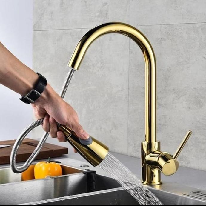 kran tarik gold / kran angsa gold / kran pantry gold