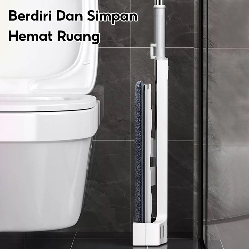 Luvhome 42Cm Alat Pel Lantai Datar Jumbo Pel Cuci Peras Otomatis Memiliki Wiper Anti Karat Kain Micr