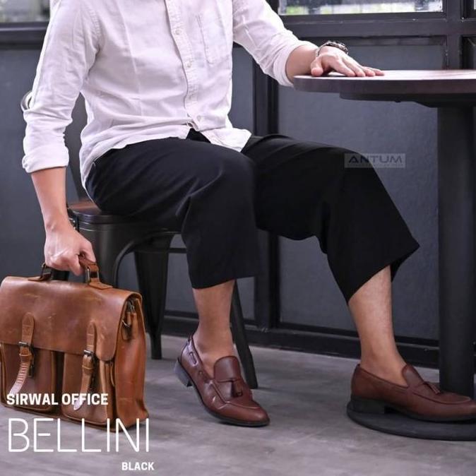 Sirwal Office Bellini Black ANTUM Celana Sirwal Kantor Cingkrang Hitam