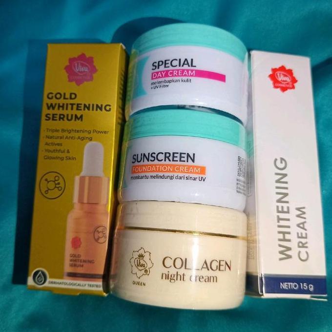 sswwgudang - (get pouch) paket viva skincare daily / paket viva 5 produk / perawatan wajah flek / me