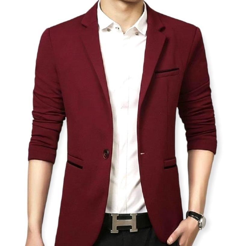 BIG PROMO Jas Cowok Casual Slimfit/ Blazer Kekinian Pria Korea/ Jas Santai Pria Casual/ Blazer Korea