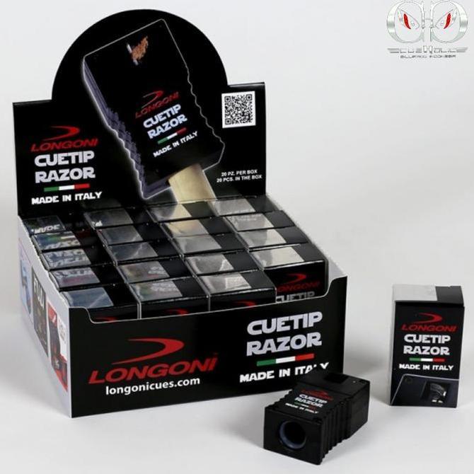 LONGONI CUE TIP RAZOR - Rautan Tip Stik Biliar