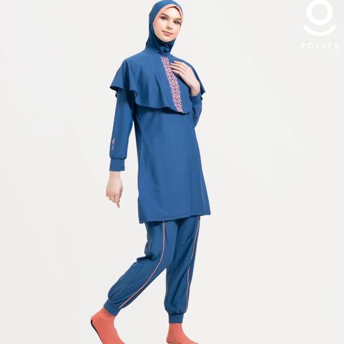 POLITE SWIM Baju Renang Muslimah 5Shark Modest Premium