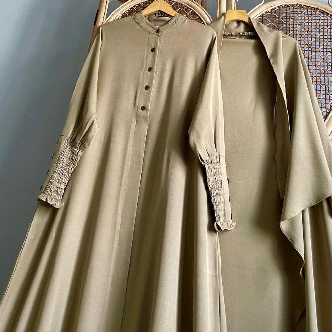 Safeea set gamis French Khimar| gamis syar'i Syari Keren