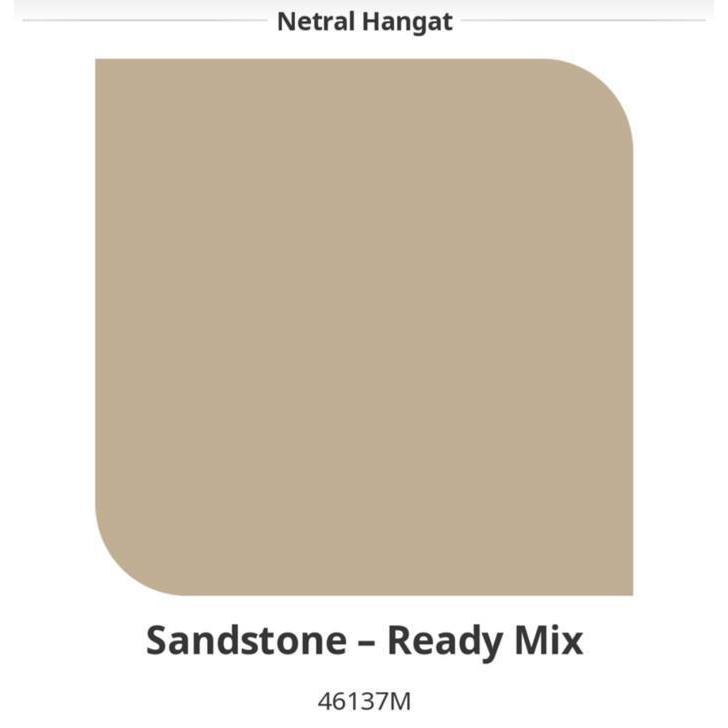 Dulux Weathershield Sandstone 20L Pail Ready Mix Siap Pakai