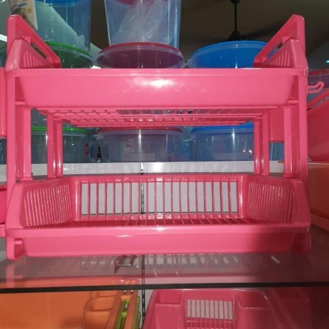 TERBARU - Rak Piring Plastik 2 Susun Maspion Bagus