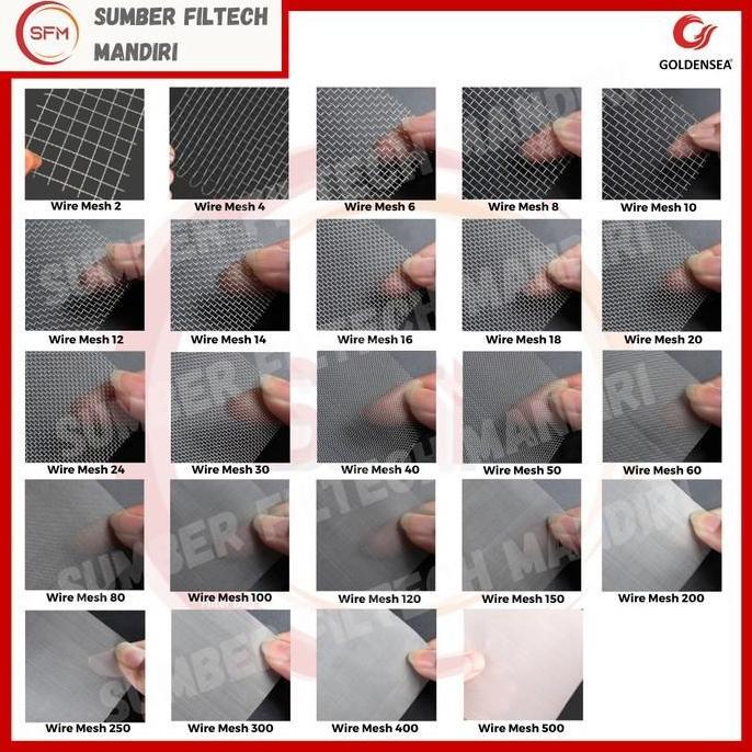 Kuteka- Wire Mesh Saringan Ss316 #400 Stainless Steel