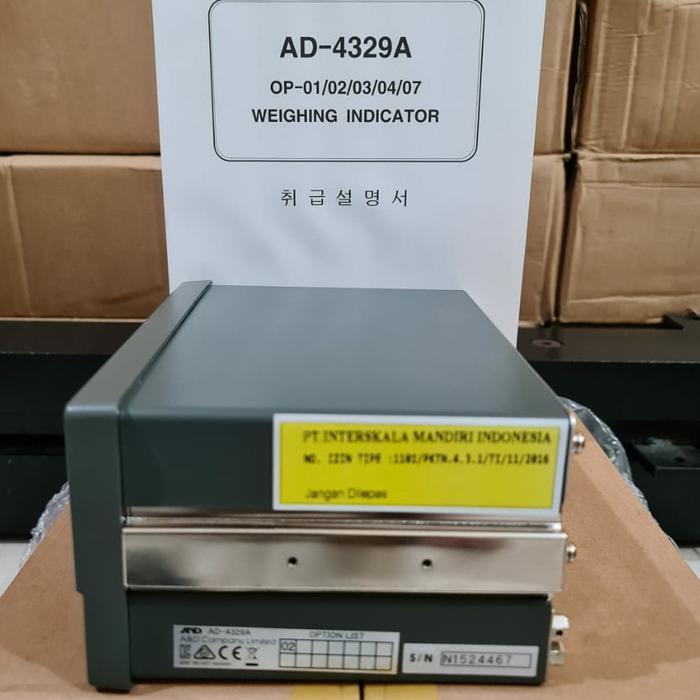 Indicator Timbangan  AND AD 4329 / indicator AND 4329