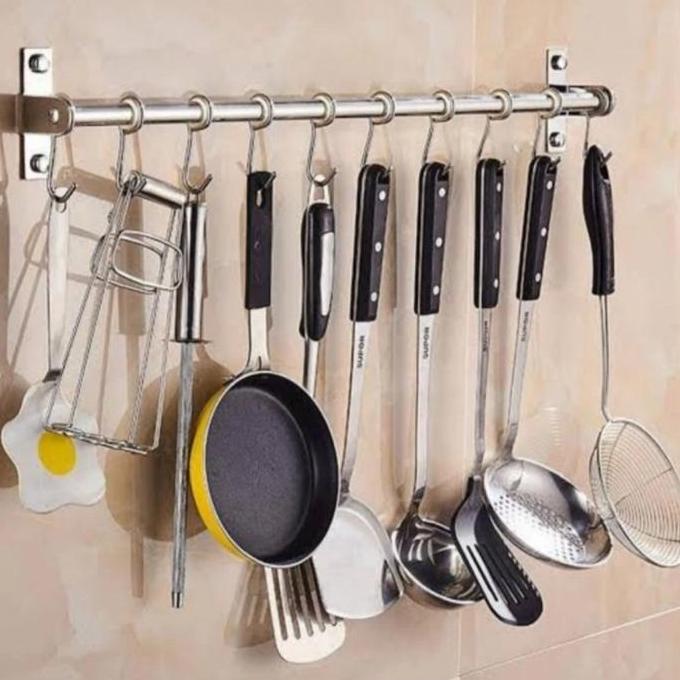 TERMURAH - GANTUNGAN PANCI STAINLES PANJANG 40 60 80 CM / GANTUNGAN DAPUR