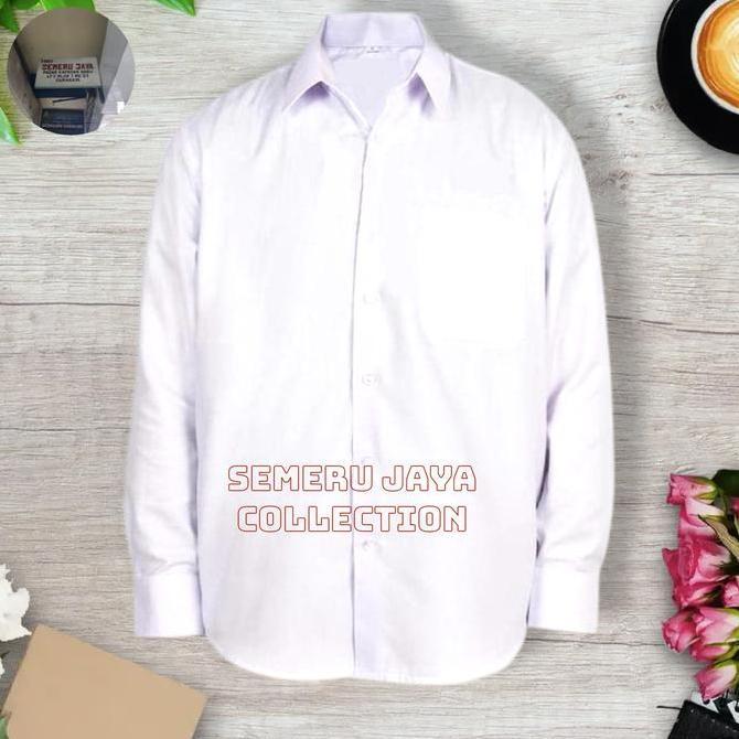 Seragam Sekolah Baju Putih Panjang Polos TK SD SMP SMA dan OSPEK