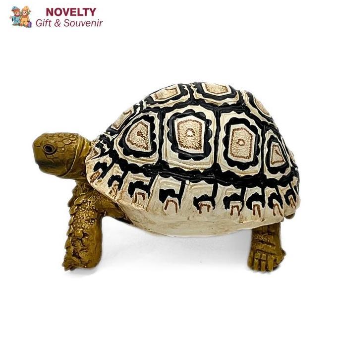 TERMURAH - Pajangan kura-kura Pardalis tortoise souvenir Afrika