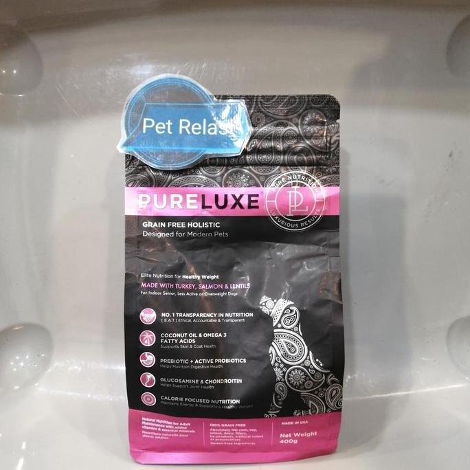 TERBARU - Dog Food Senior Pureluxe Healthy Weight for Senior Overweight 400gr