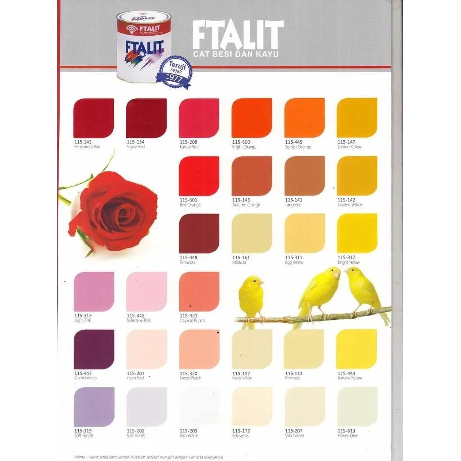 Cat besi & Kayu Ftalit KF-134 Signal Red Warna merah Kemasan 1kg-Pail 20kg