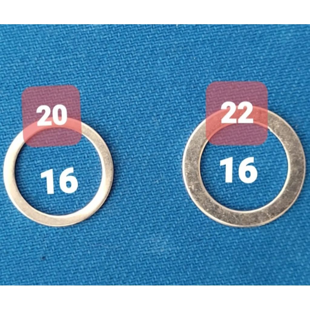 Ring 16mm Konversi Lubang 20mm / Mata Potong Gerinda