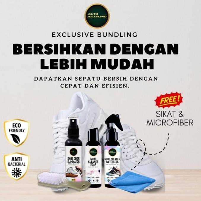 Auto Dazzling Paket Pembersih Sepatu Sneakers Kulit Suede Running dll