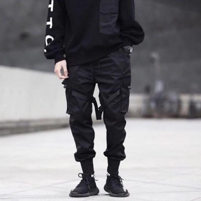 Techwear Pants JOGGER [ READY INDO ] Cyberpunk Harem Cargo Pria Tactic