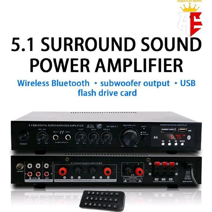 Power Amplifier 5.1 Channel Home Theatre Karaoke Bluetooth DISKON