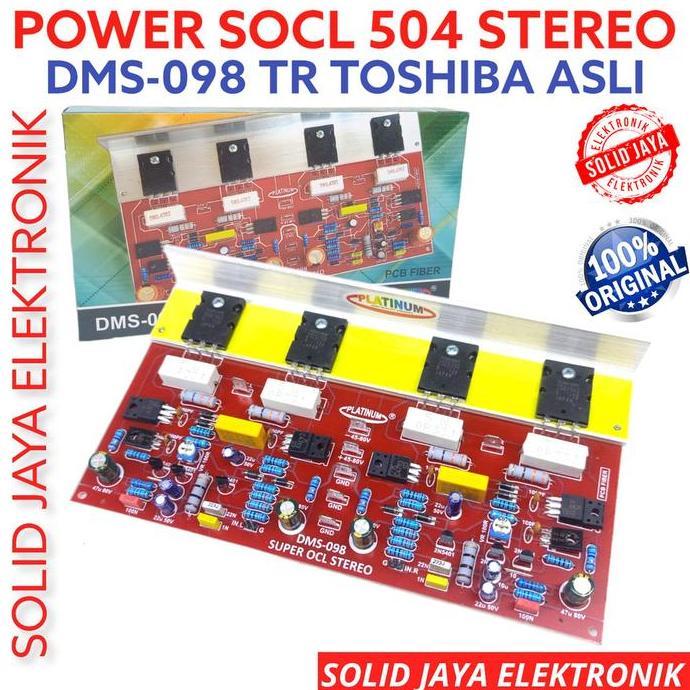 KIT POWER DRIVER SOCL 504 STEREO DMS098 FOR AMPLIFIER TANPA TR FINAL DRIVER SOCL504 SUPER OCL FOR DM