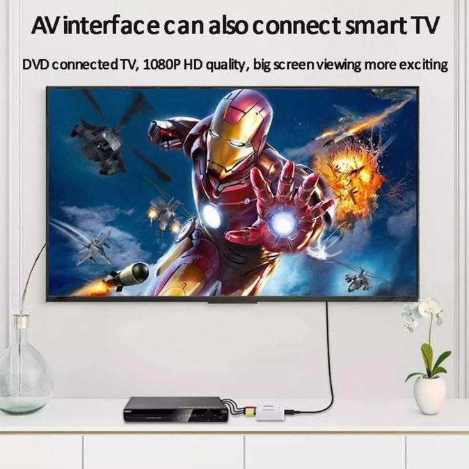 Weargo- Av2Hdmi Converter Av /Converter Av To Hdmi / Rca To Hdmi / Mini Av2Hdmi Converter Av Rca Ke 