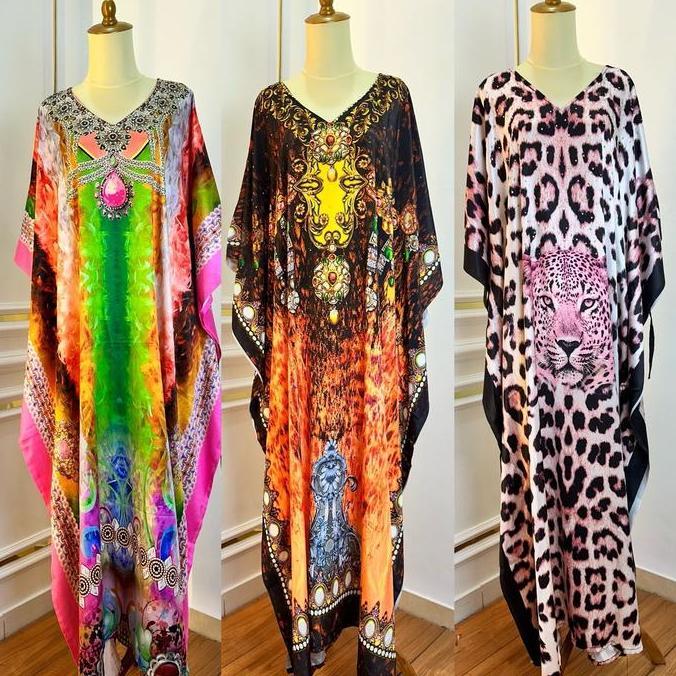 Kaftan model kalong india  Dress Wanita Panjang Mewah AS