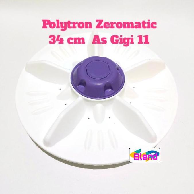 Pulsator Polytron Zeromatic 34 Cm 1 Tabung Mesin Cuci 8,5 Kg Ready