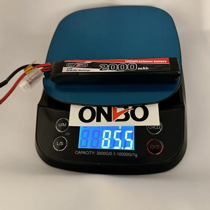 Zz99- Lipo 2S Sugus 7.4V 2000Mah 20-40C Untuk Airsoft Onbo Power - Remote, Toy, Control