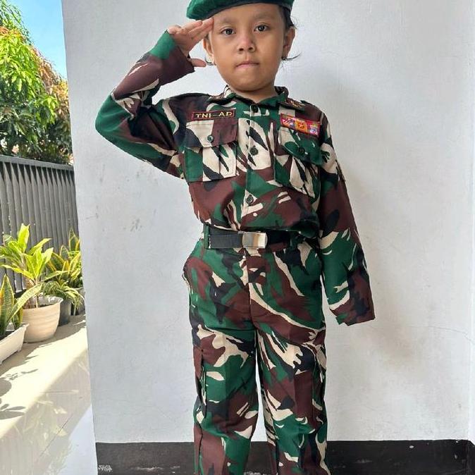 Seragam Baju Profesi Anak Angkatan Darat Laki - Laki Perempuan (TERBAIK) (TERBARU) (TERMURAH)