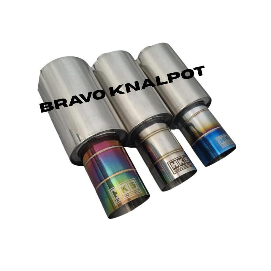 KNALPOT MOBIL HKS SUARA BASS GAHAR KERING STAINLESS STEEL SEDAN BRIO AGYA KIJANG AVANZA ORIGINAL DAN