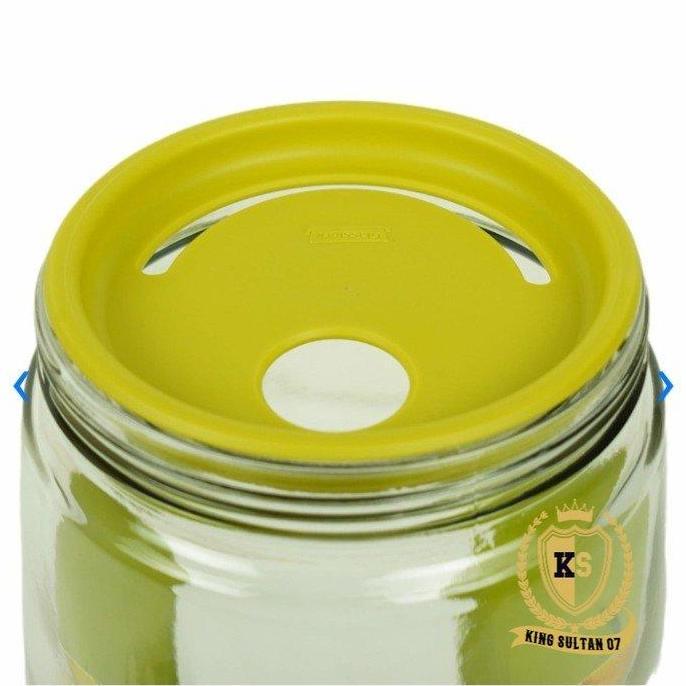 Promo Glasslock 3 Ltr Toples Dengan Handle Made In Korea - Hijau Diskon