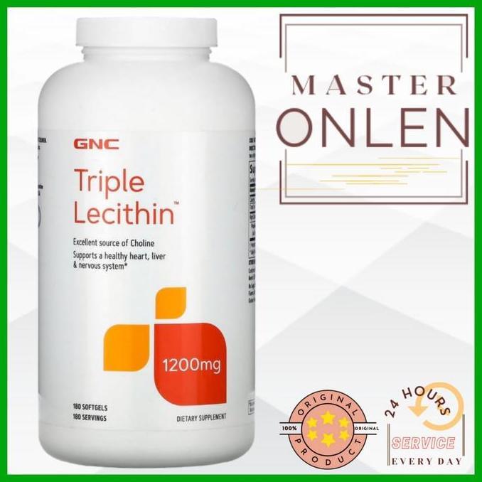 Gnc Triple Lecithin 1200 mg 180 softgels