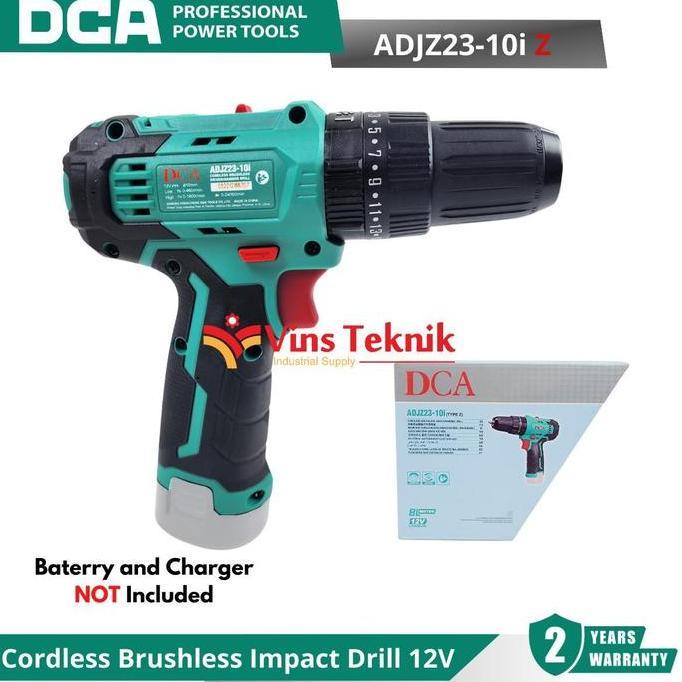 Spesial Dca Adjz23-10I Z Mesin Bor Baterai Cordless Brushless Impact Drill 10Mm 12V Adjz23-10Iz